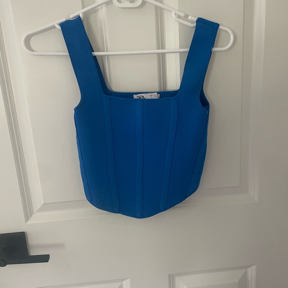 Royal Blue Zara top